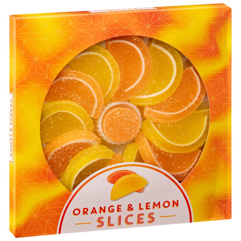 Orange & Lemon Jelly Slices 120g Novelty Christmas Gifts, Sweets