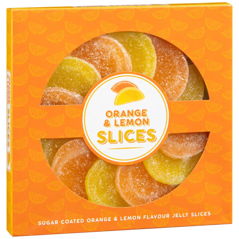 Orange & Lemon Jelly Slices 110g Novelty Christmas Gifts, Sweets