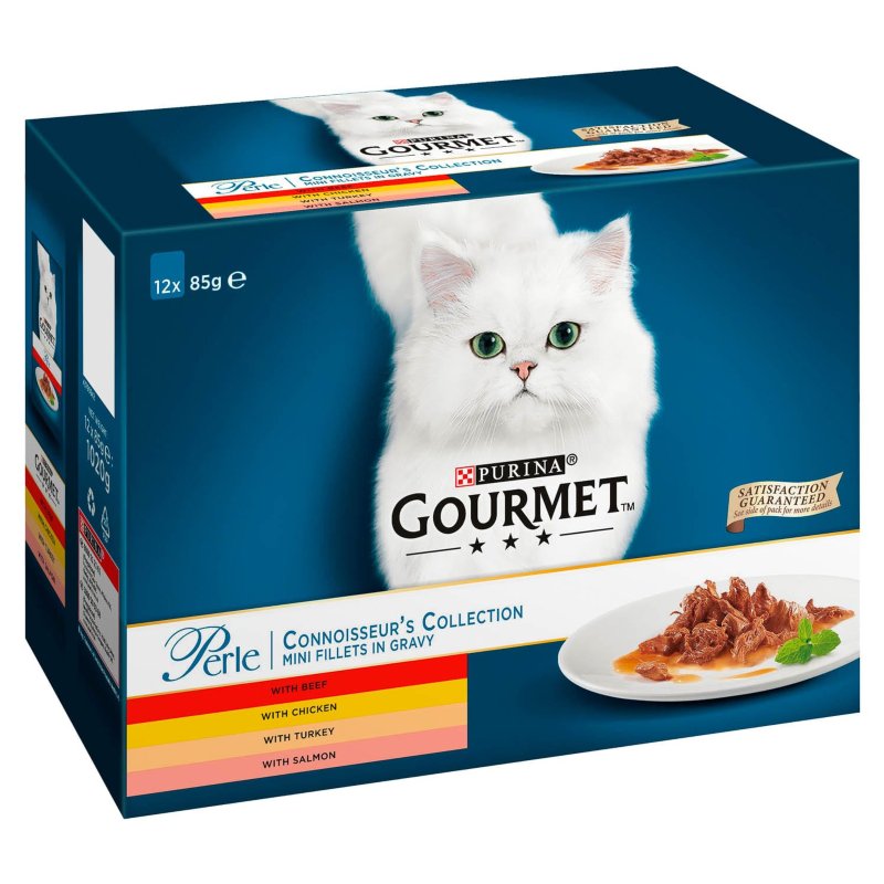 Gourmet Perle Connoiseurs Collection Cat Food 12 x 85g Pets,