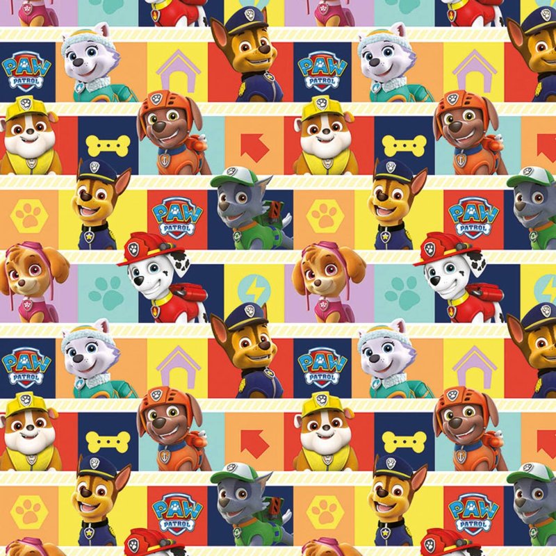 Paw Patrol Wrapping Paper 4m Gift Wrap B&M