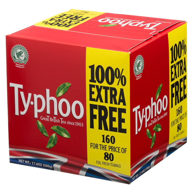 298472 Typhoo 80s plus 100 percent Free Teabags1
