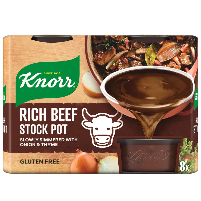 Knorr Stock Pot Rich Beef 8pk Packaged Food B&M