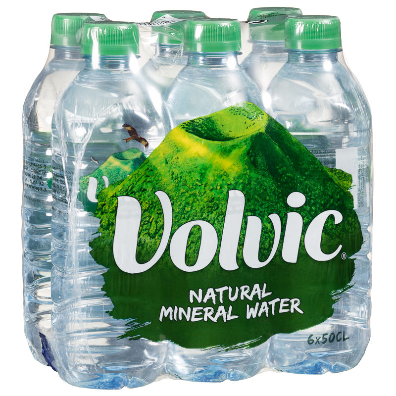B&M Volvic Natural Mineral Water 6 x 500ml - 303441 | B&M