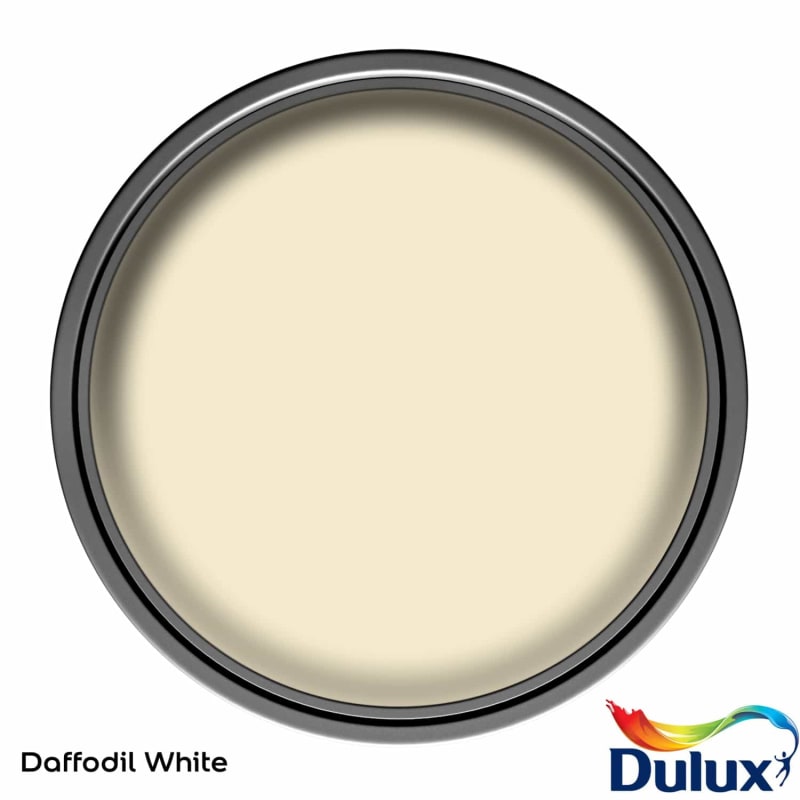 Dulux Silk Paint 2.5L Daffodil White DIY B&M