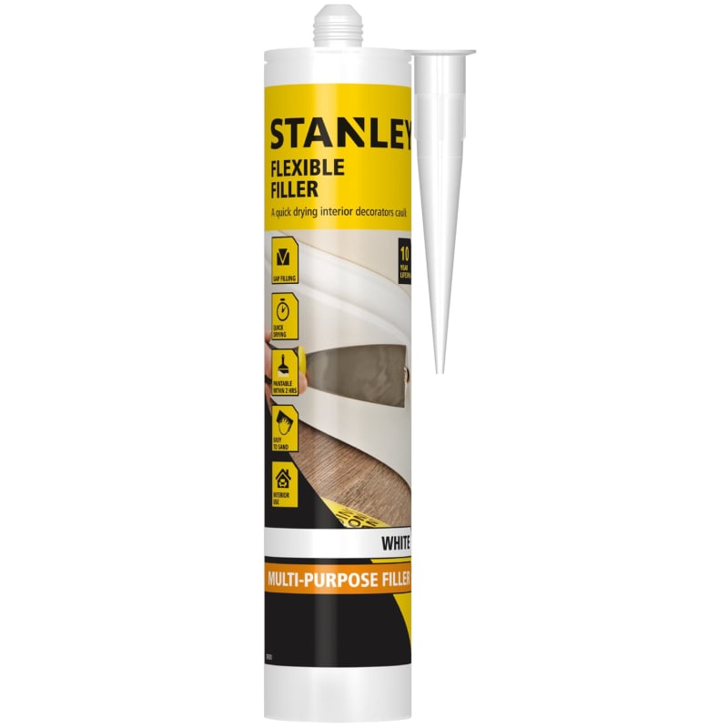 Stanley Flexible Filler White Sealants & Fillers B&M Stores
