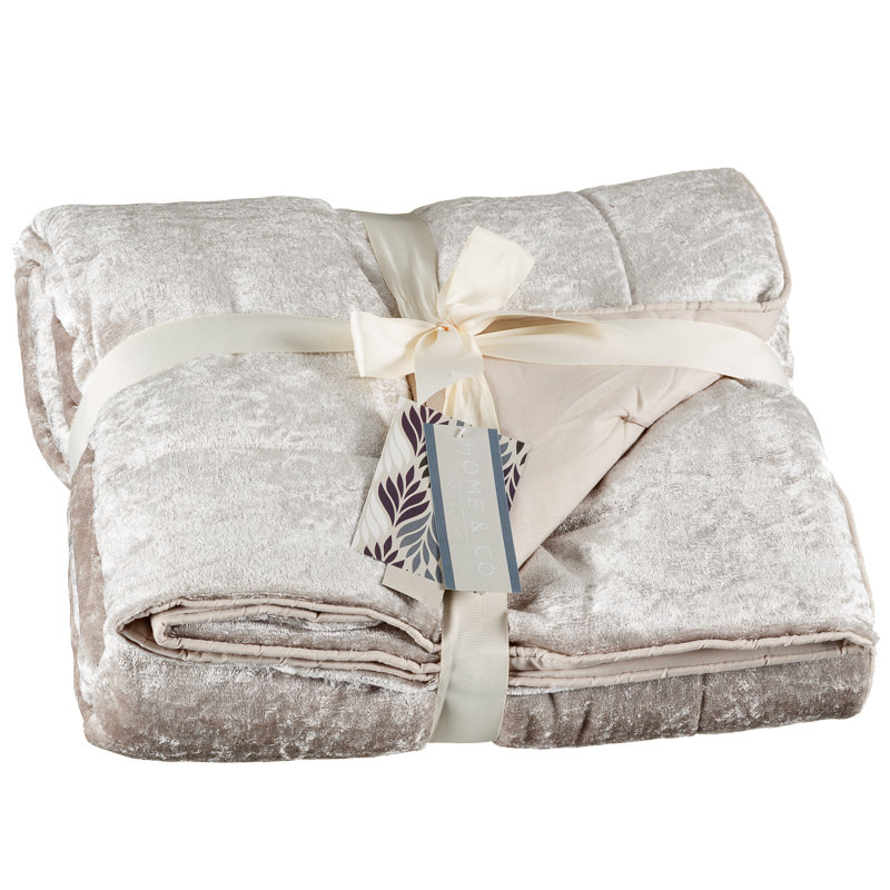 Crushed Velvet Throw Throws & Blankets, Home