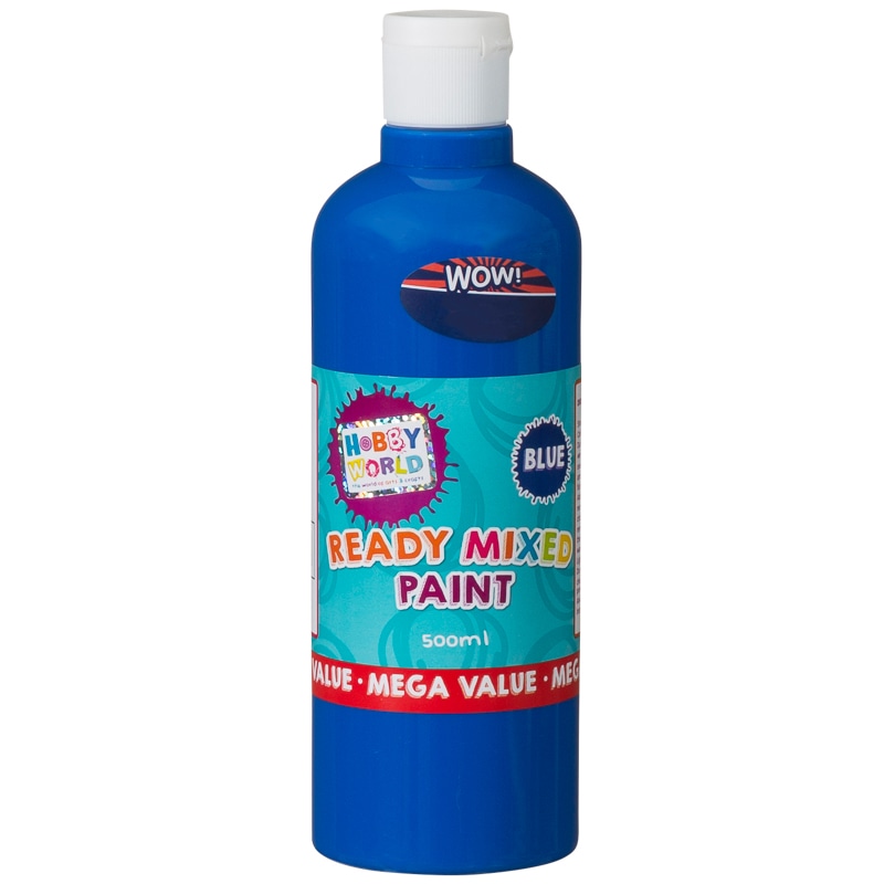 Hobby World Ready Mixed Paint 500ml | Kids Crafts - B&M