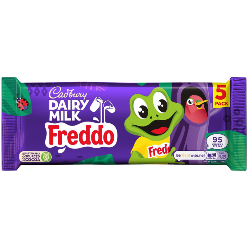 Cadbury Dairy Milk Freddo 5pk Cadbury Chocolate B&M Stores