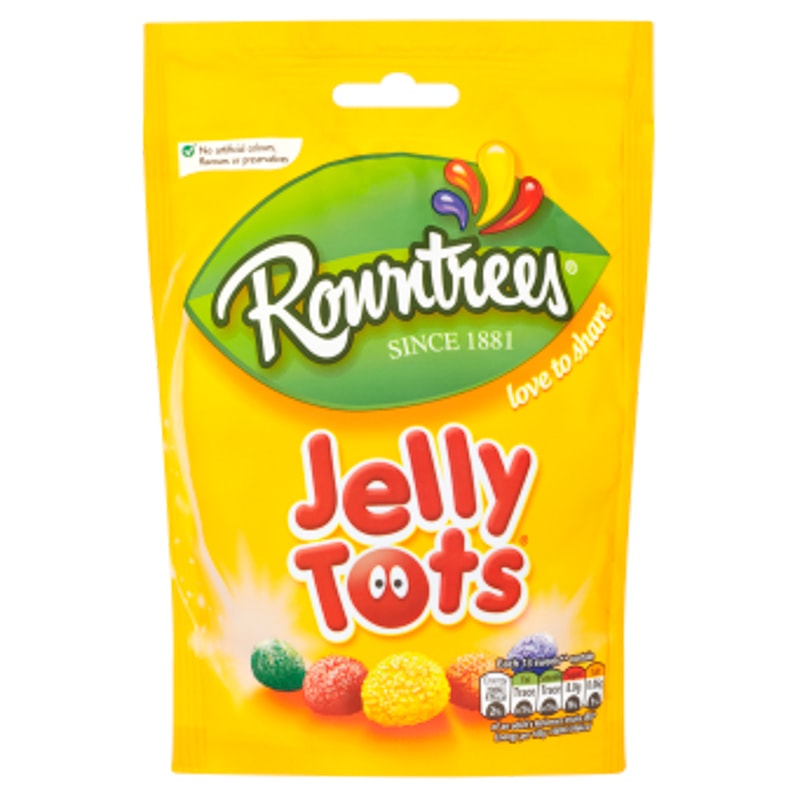 Rowntree's Jelly Tots Pouch 150g | Groceries | Sweets - B&M