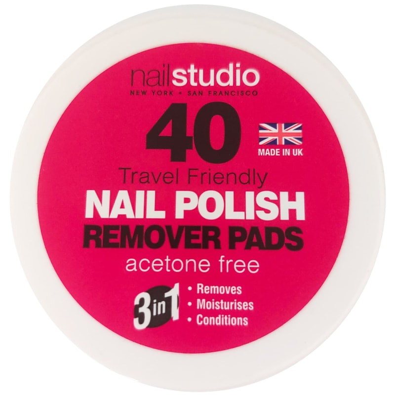 3in1 Nail Polish Remover 40pk Nails B&M