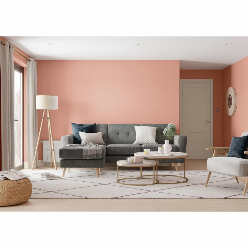 Dulux Walls & Ceilings Matt Paint 2.5L - Copper Blush | Paint - B&M