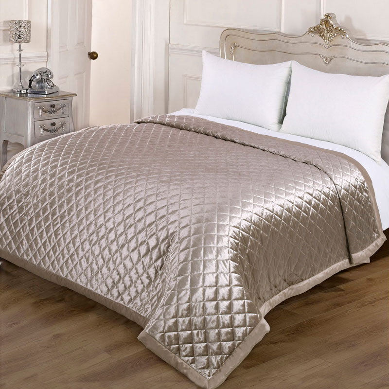 Luxurious Velvet Bedspread Bedding B&M