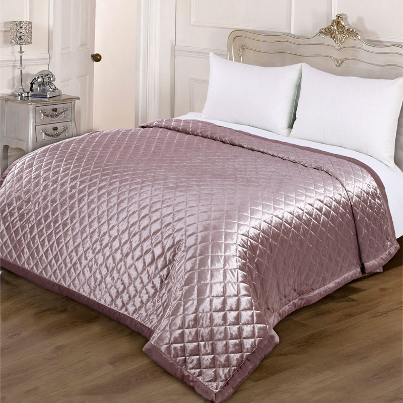 Luxurious Velvet Bedspread Bedding B&M