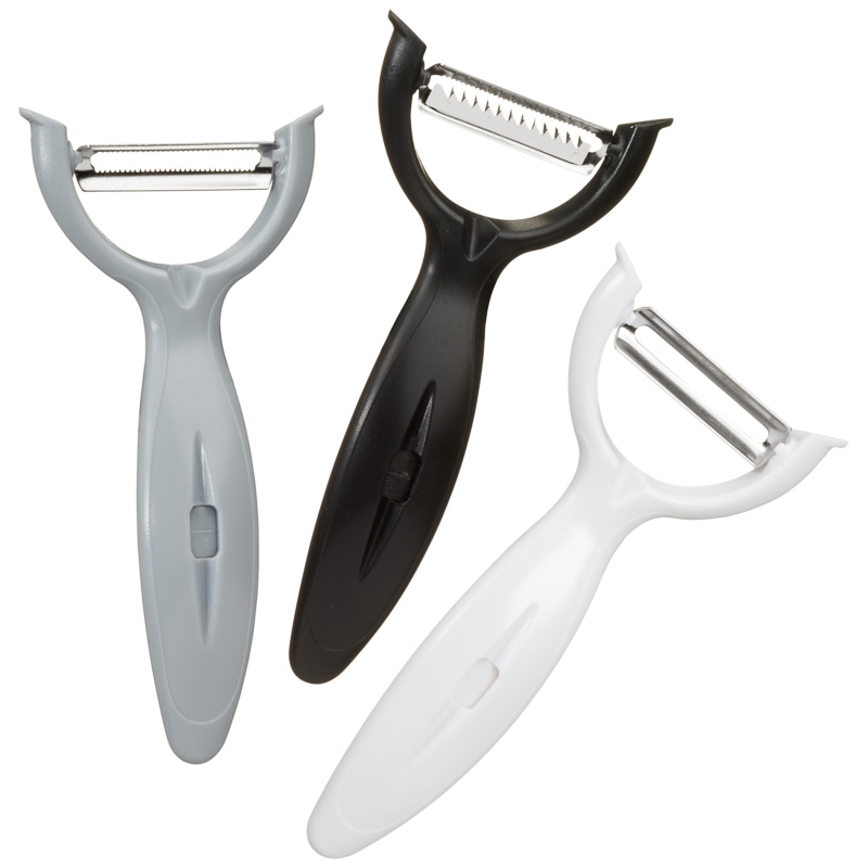 Betty Winters Easy Grip Peelers 3pk Kitchen Utensils B&M