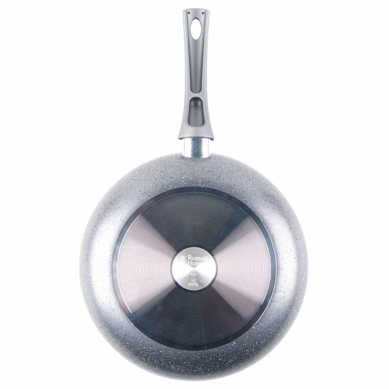 Russell Hobbs Metallic Marble Frying Pan 28cm Kitchen Cookware B&M