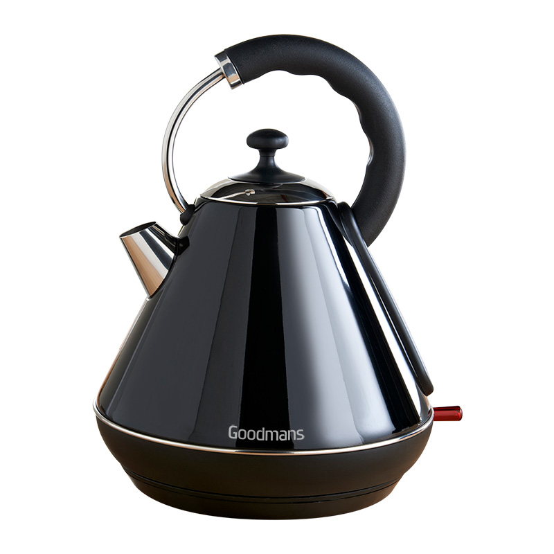 Goodmans Pyramid Kettle 1.8L Black Kitchen Electrical, Home
