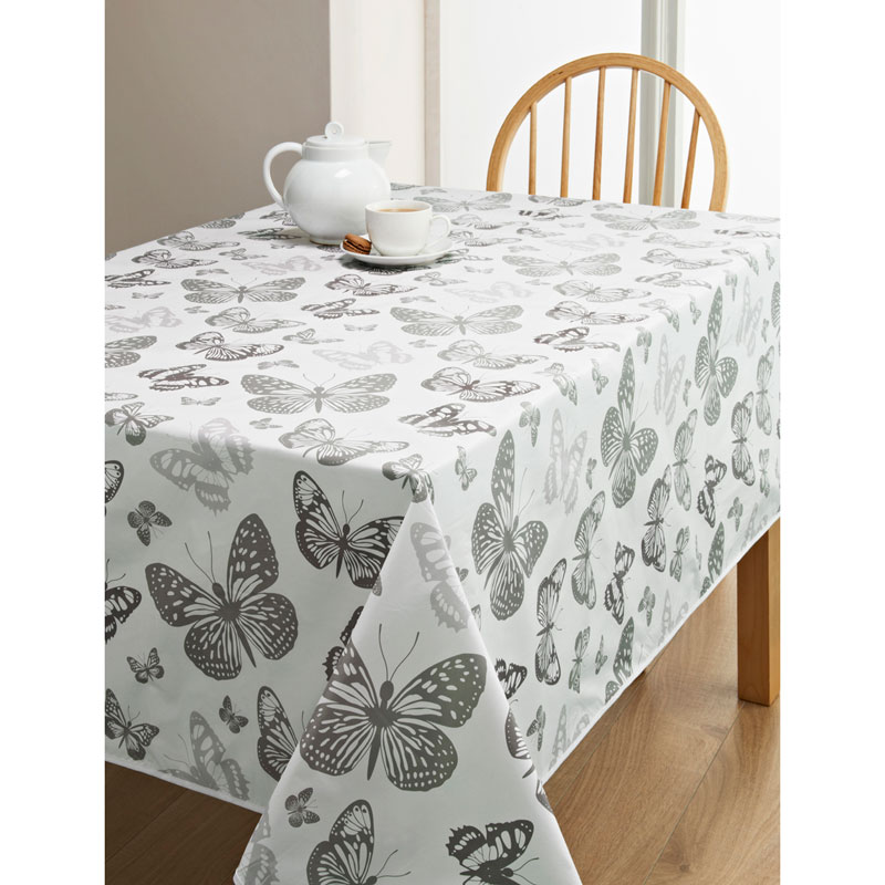 Pvc Wipe Clean Tablecloth Erfly Kitchen B M 320272 Wipe Clean Tablecloth Erfly Sml