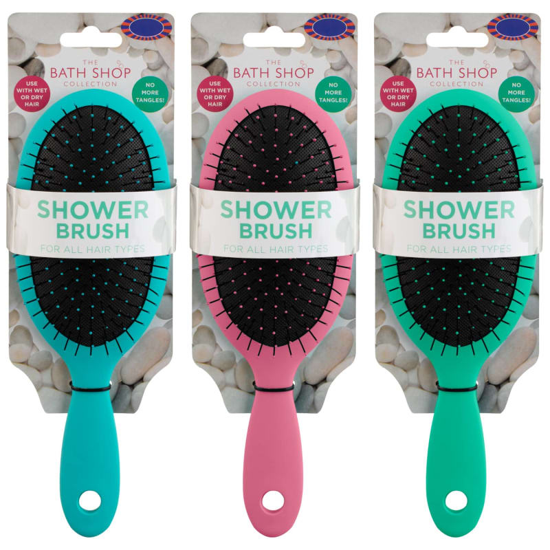 Shower Brush Pink Haircare, Beauty B&M Stores