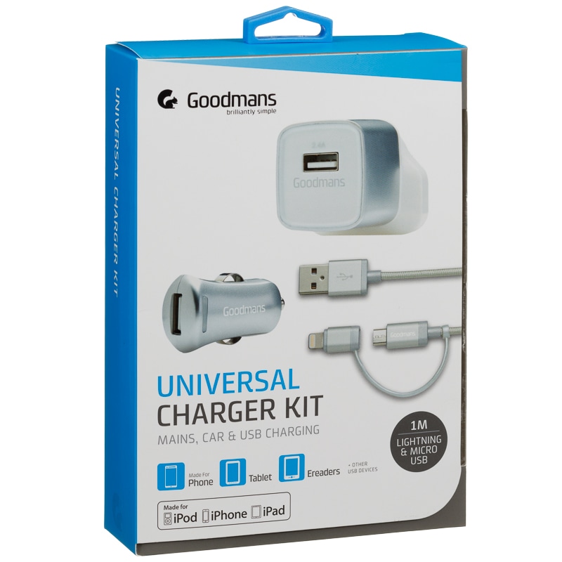 Goodmans Universal Charging Kit Phone Accessories B&M