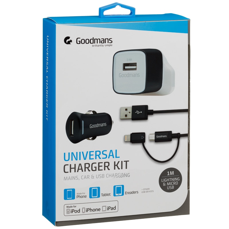 Goodmans Universal Charging Kit Phone Accessories B&M