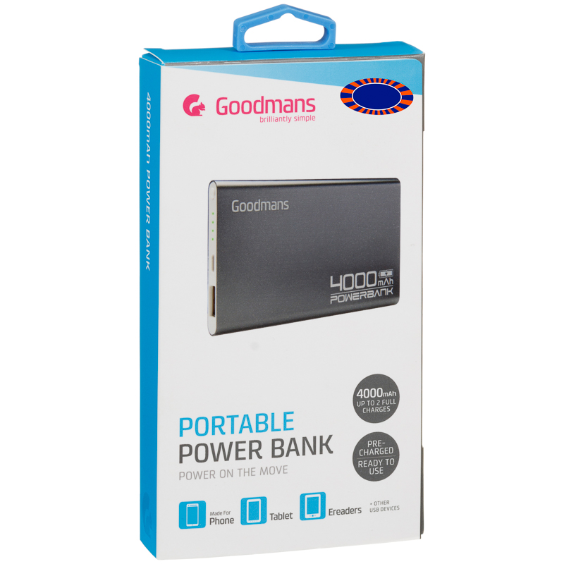 goodmans power bank 4000mah phone accessories chargers phone controlled christmas lights