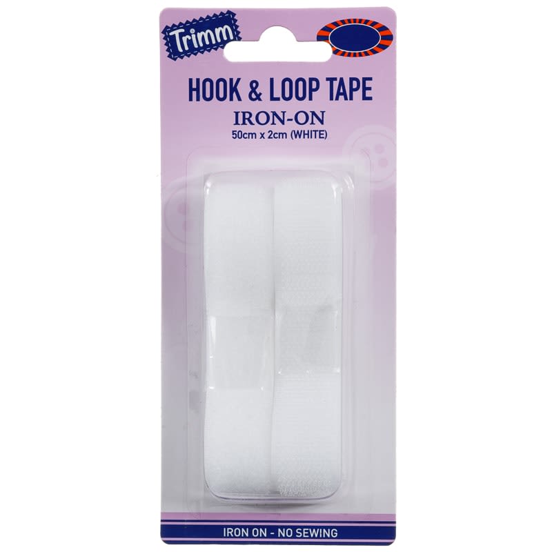 Hook & Loop Tape White Haberdashery B&M