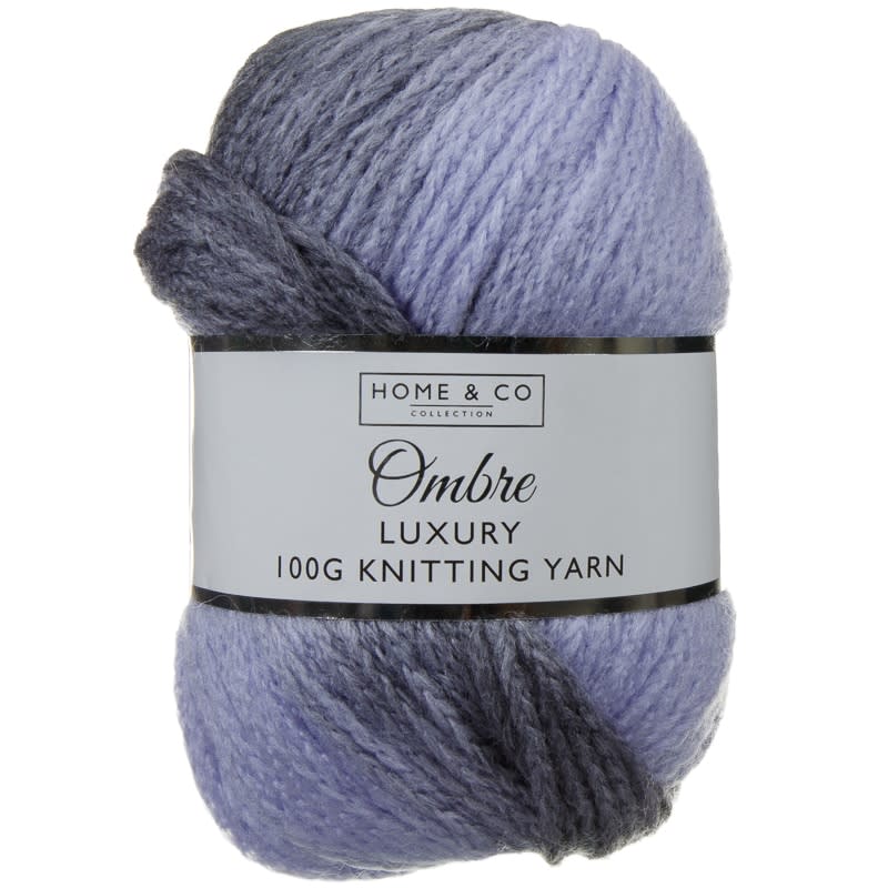 Ombre Knit Yarn 100g Mauve Knitting & Crochet Accessories B&M