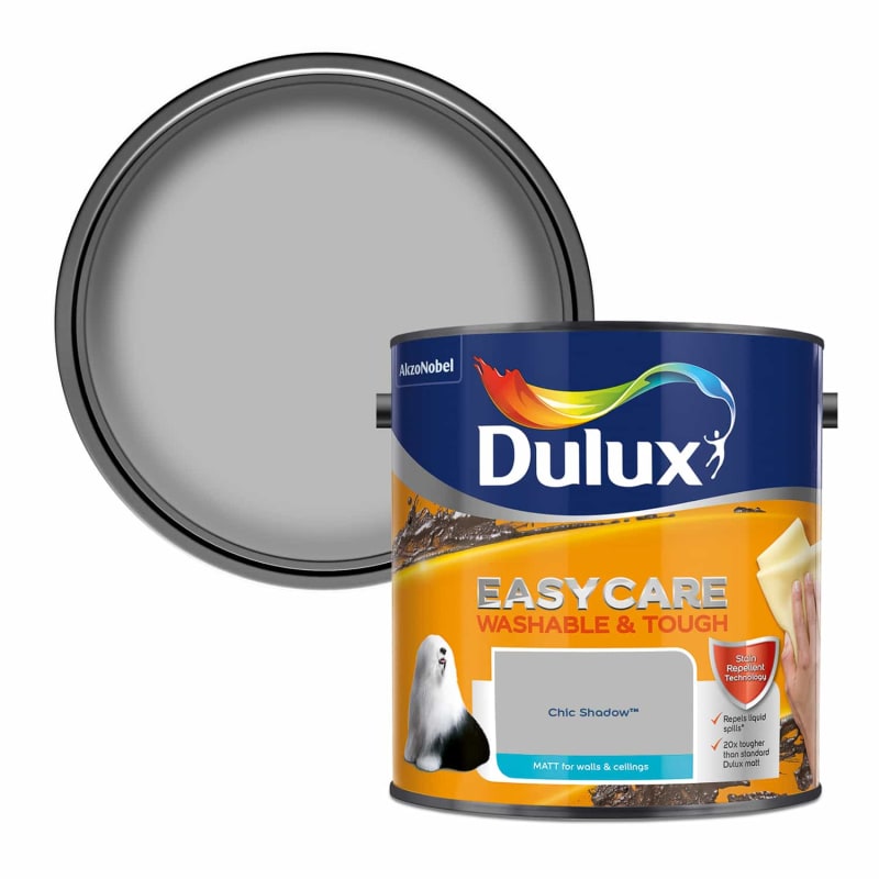 Dulux Easycare Matt Paint Chic Shadow 2.5L Paint, DIY