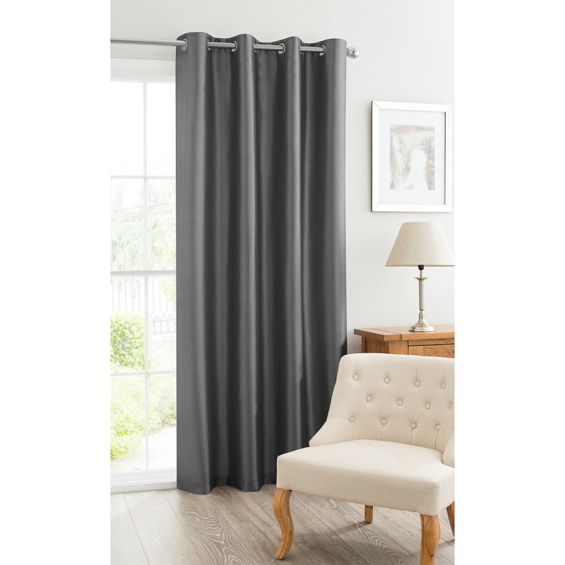 Fabulous Faux Silk Panel Thermal Lining 54 X 86 Curtains B M 328702 Fabulous Faux Silk Panel With Thermal Lining