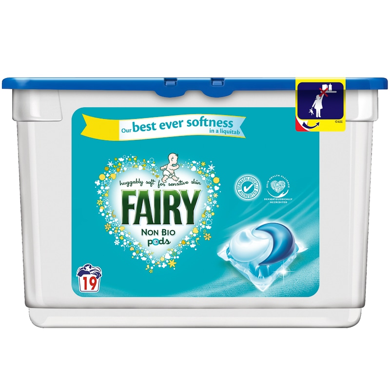 Fairy Non Bio Pods 19 Pack Laundry B&M