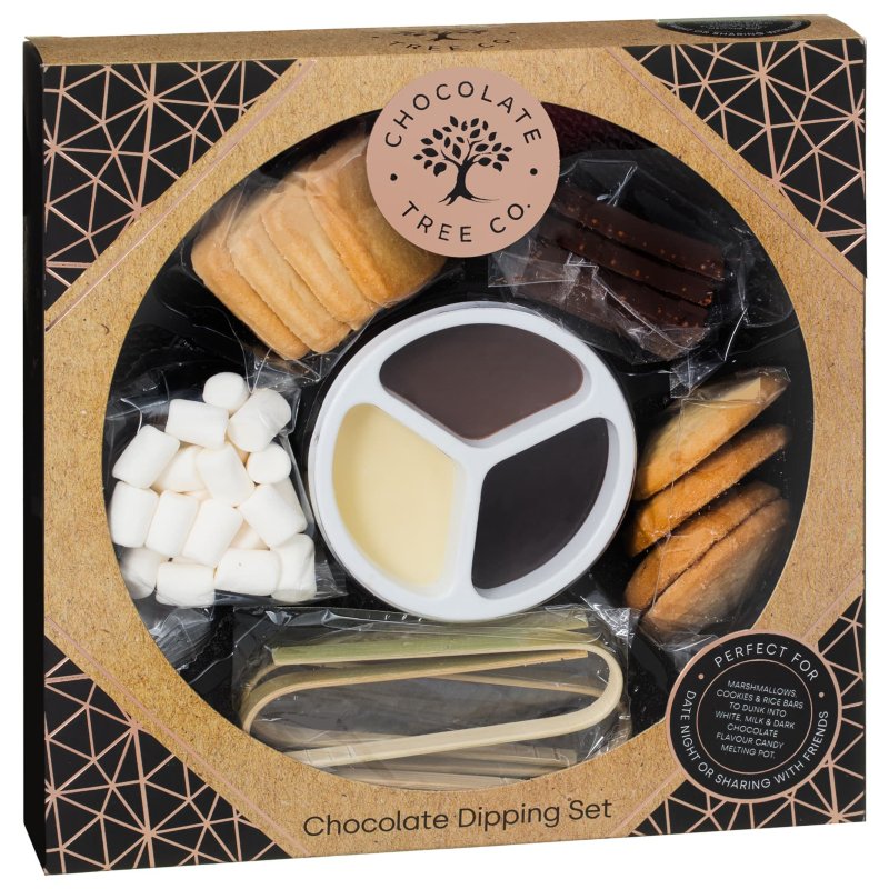 The Chocolate Tree Dipping Set 171g Novelty Confectionery B&M