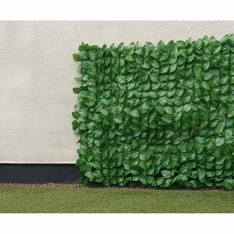 Artificial Birch Leaf Screening Decorative Fencing B&M