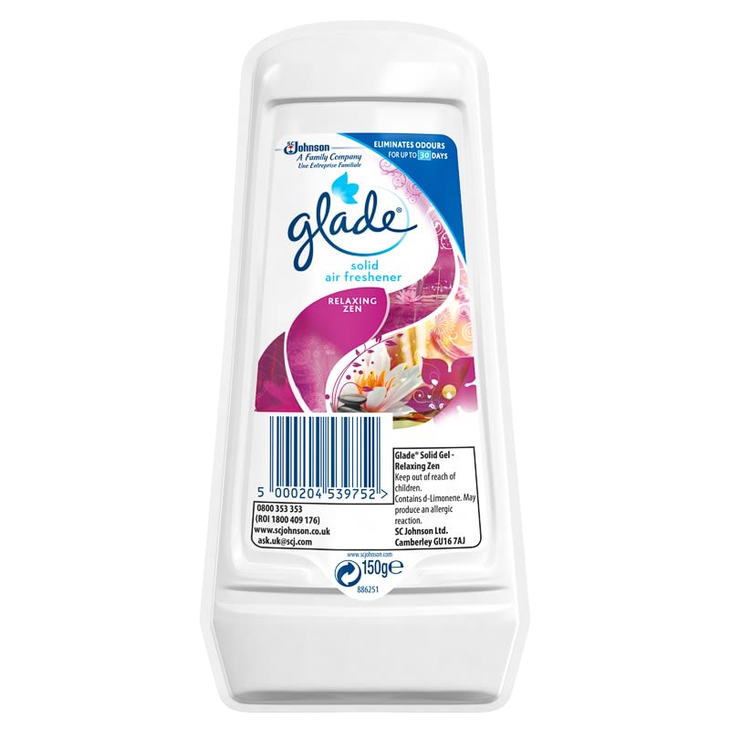 Glade Solid Air Freshener Relaxing Zen Air Fresheners B&M
