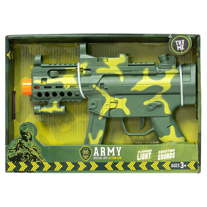 Special Force Gun Green Camo Action Toys B&M Sores