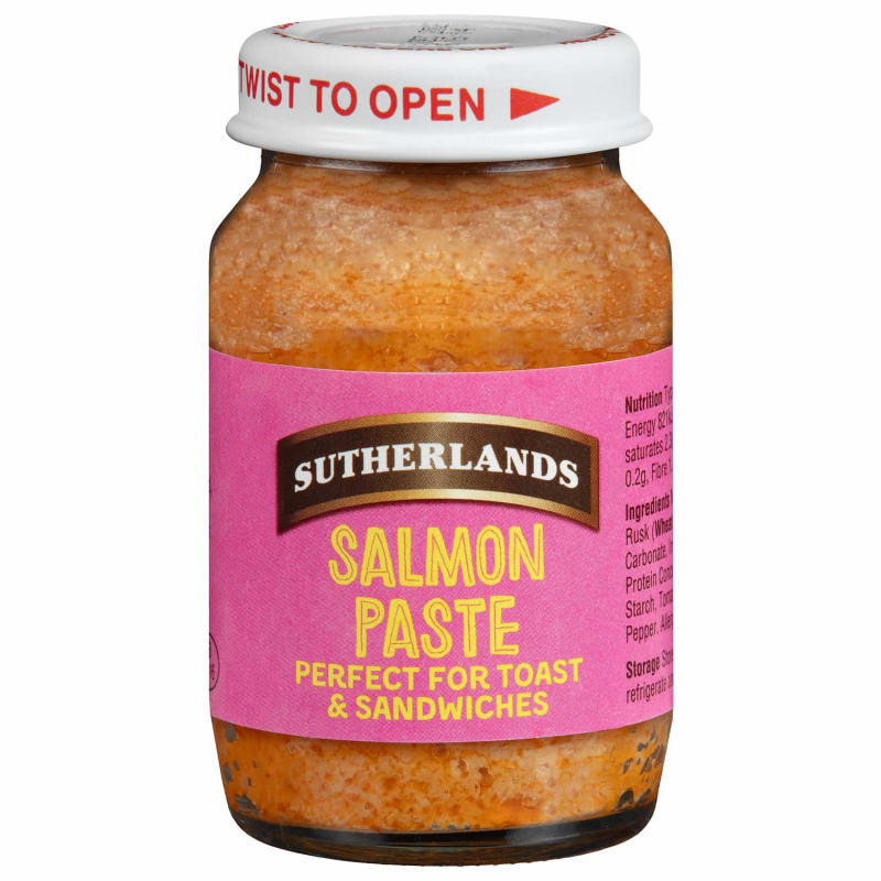 Sutherlands Salmon Paste 72g Sandwich Paste B&M Stores
