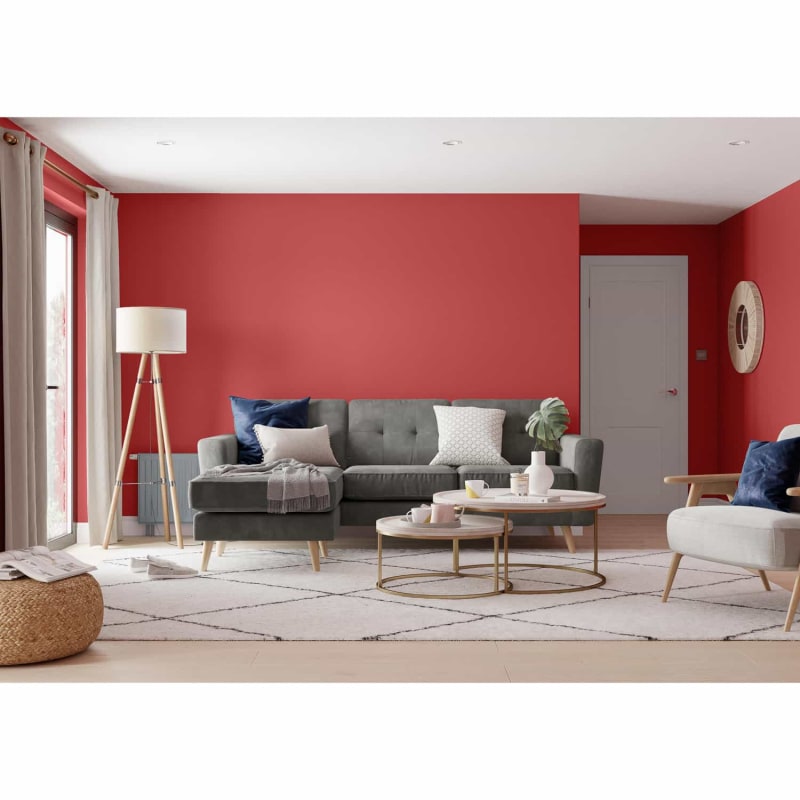 Dulux Matt Paint 2.5L Pepper Red DIY B&M