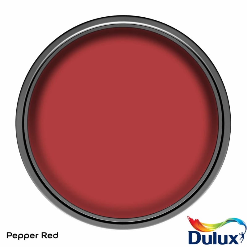 Dulux Silk Paint 2.5L Pepper Red DIY Paint B&M