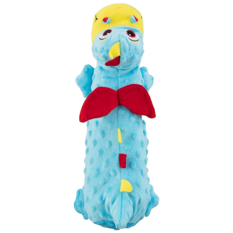 Crinkle & Squeak Dragon Dog Toy Blue Pets Dog Toys B&M