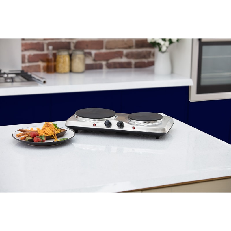 Tower Stainless Steel Double Hot Plate Kitchen B M