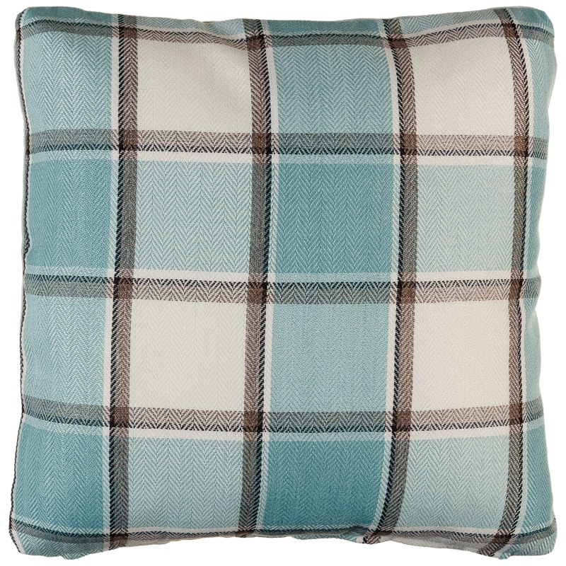 Tartan Cushion Covers 2pk Duck Egg Cushions B M