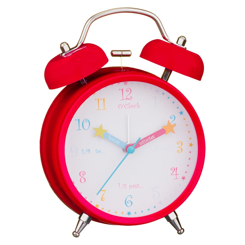 Learn To Tell The Time Alarm Clock Pink Home Decor B M S