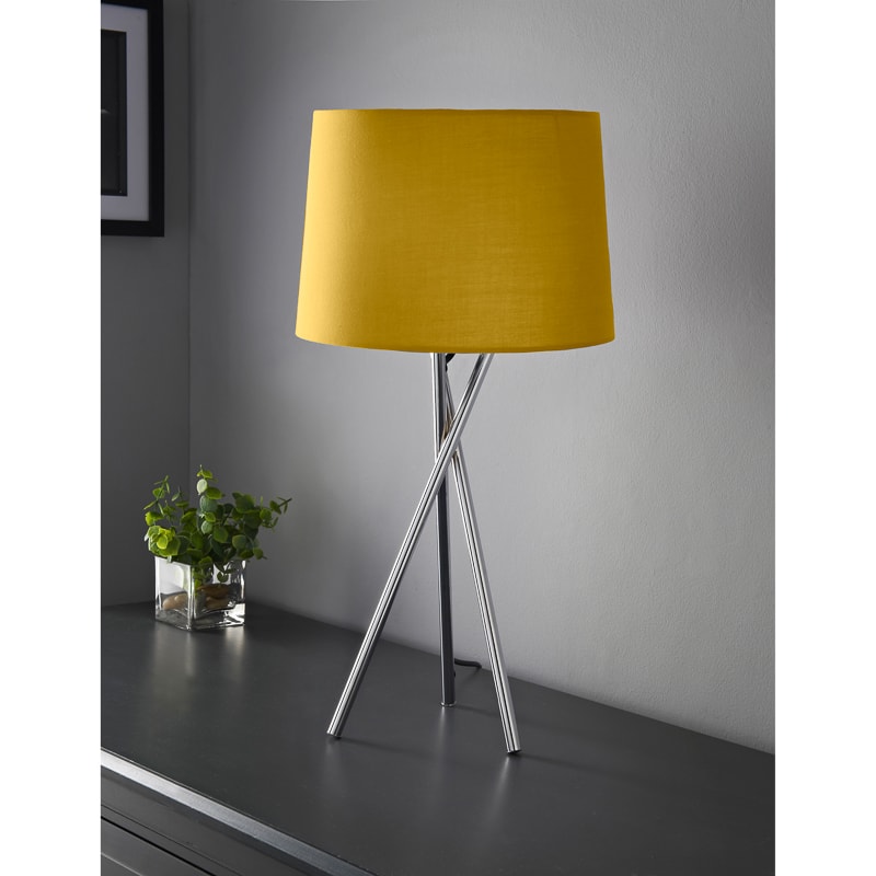 ochre floor lamp shade