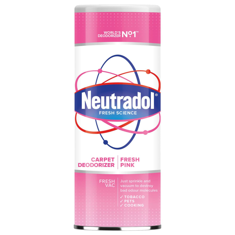 Neutradol Carpet Deodoriser Fresh Pink 350g Household Cleaners B&M