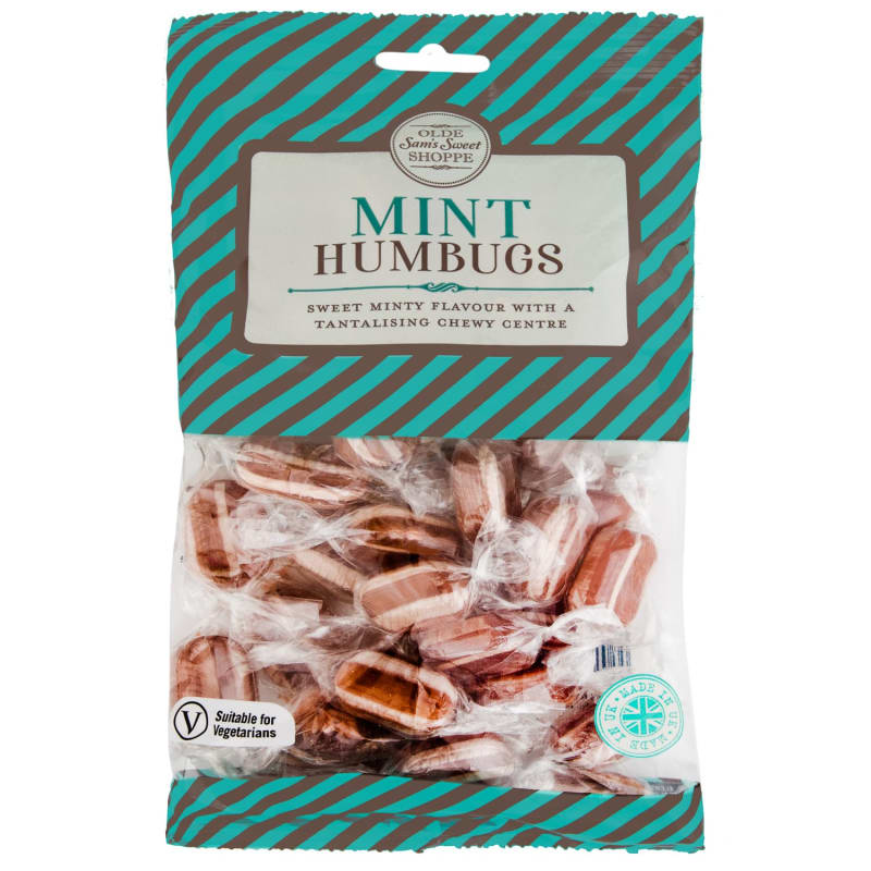 Olde Sam's Mint Humbugs 300g Confectionery B&M
