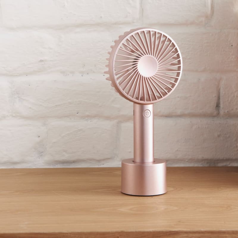Blaupunkt Rechargeable Handheld Fan Rose Gold Fans B&M