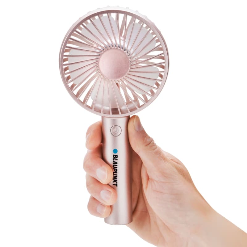 Blaupunkt Rechargeable Handheld Fan Rose Gold Fans B&M