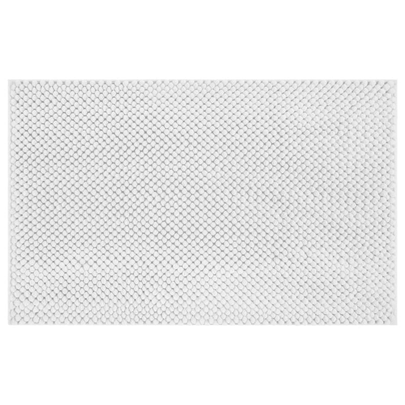 Signature Microfibre Noodle Bath Mat White Bath Mats B&M Stores