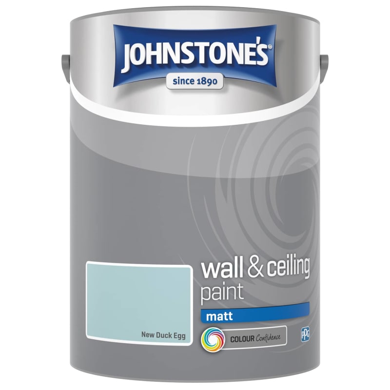 Johnstone's Paint Vinyl Matt Emulsion 5L New Duck Egg B&M