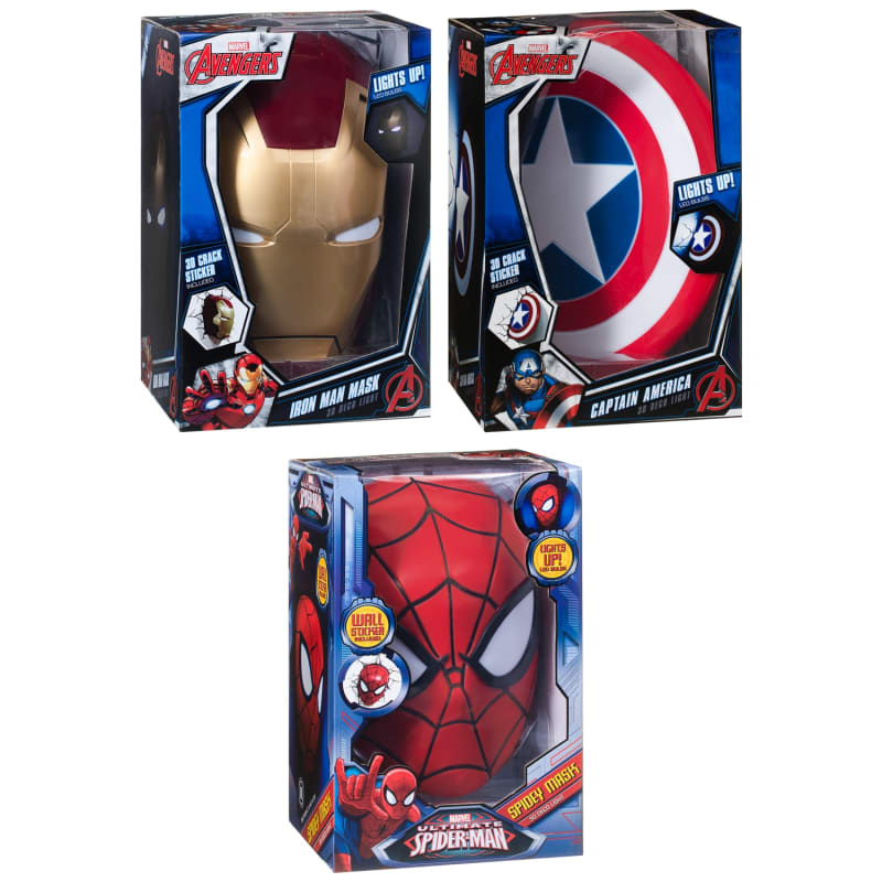 3d Superhero Wall Light Iron Man Novelty Lighting B M - Avenger 3d Wall Lights 3d Superhero Wall Light Iron Man Novelty Lighting B M - Avenger 3d Wall Lights