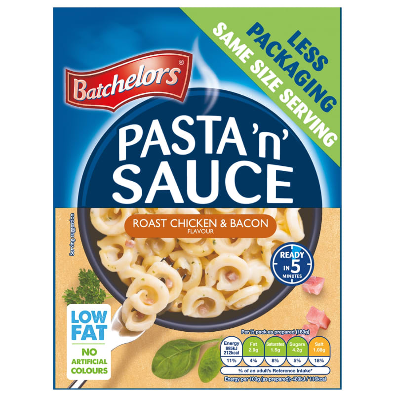 Pasta 'n' Sauce 99g Roast Chicken & Bacon Groceries B&M